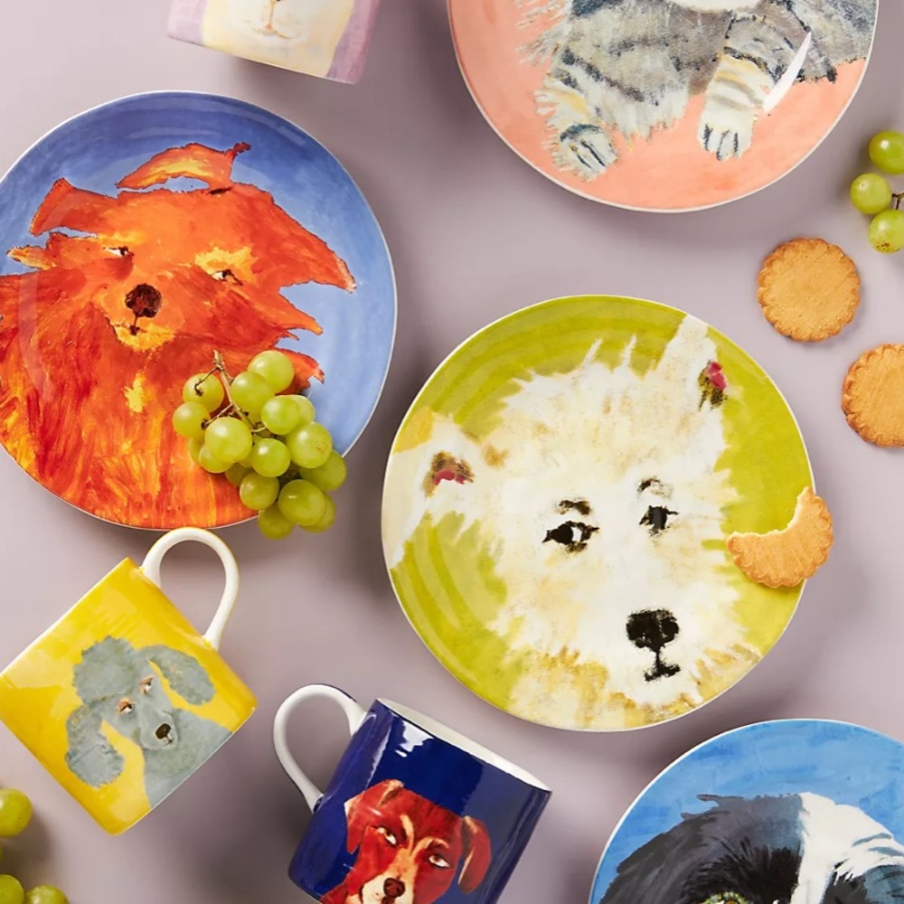 Anthropologie Carole Akins BIANCA Desert Plate - Picture 3 of 3